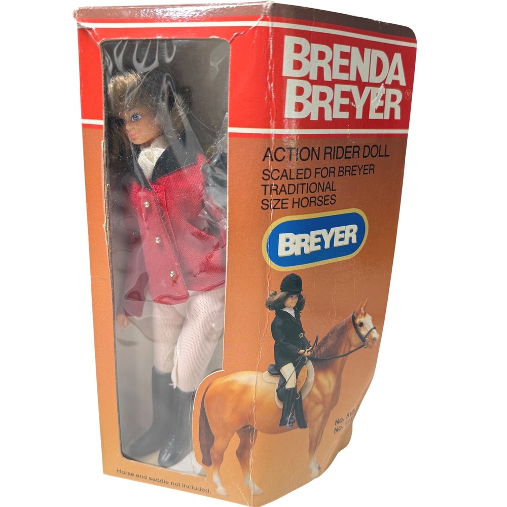 Vintage Horse Brenda Breyer Action Rider Doll 511 Showjumping Red Coat 1991 7.5"